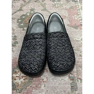 Alegria Keli PRO Ric Rack Clogs Size 39 EUR Black